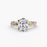 BW James Jewelers setting The Twisted Pavé Solitaire
