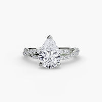 BW James Jewelers setting The Twisted Pavé Solitaire
