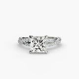 BW James Jewelers setting The Twisted Pavé Solitaire