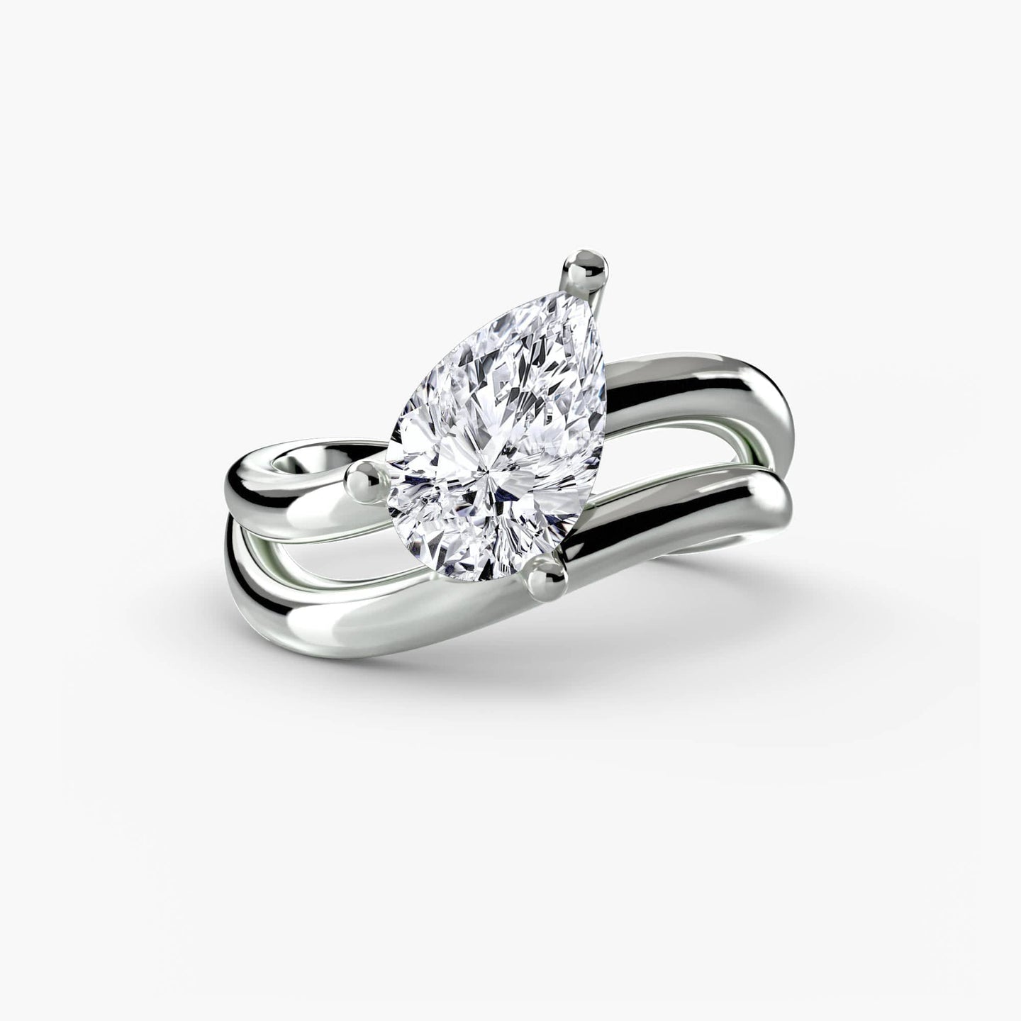 BW James Jewelers setting The Wave Ring 3
