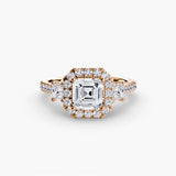BW James Jewelers setting Three-Stone Ring with Halo 2