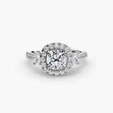 BW James Jewelers setting Three-Stone Ring with Halo 2