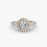 BW James Jewelers setting Three-Stone Ring with Halo 2