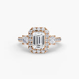 BW James Jewelers setting Three-Stone Ring with Halo 2