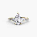 BW James Jewelers setting Three-Stone Ring with Pavé Band 5