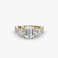 BW James Jewelers setting Three-Stone with Pavé Band 2