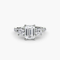 BW James Jewelers setting Three-Stone with Pavé Band 3