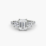 BW James Jewelers setting Three-Stone with Pavé Band 3