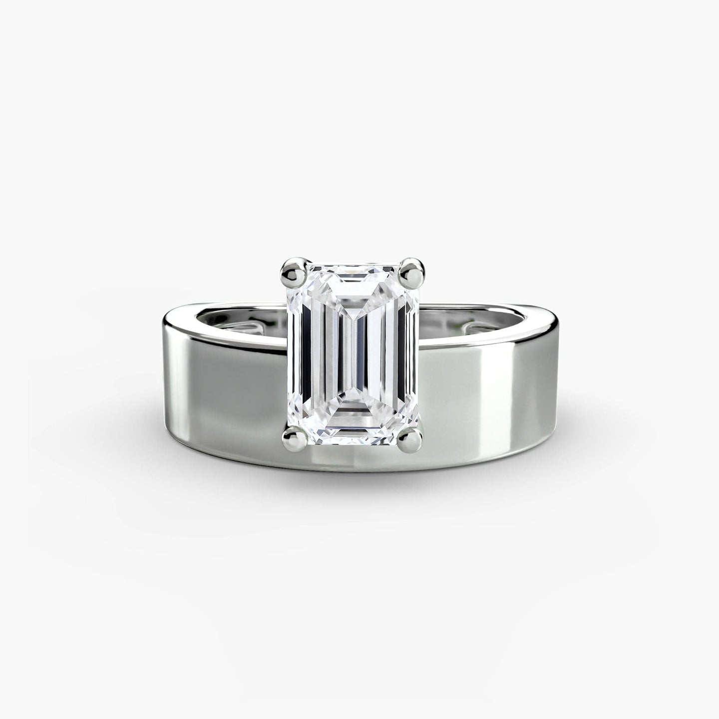 BW James Jewelers setting Wide Band Solitaire 2