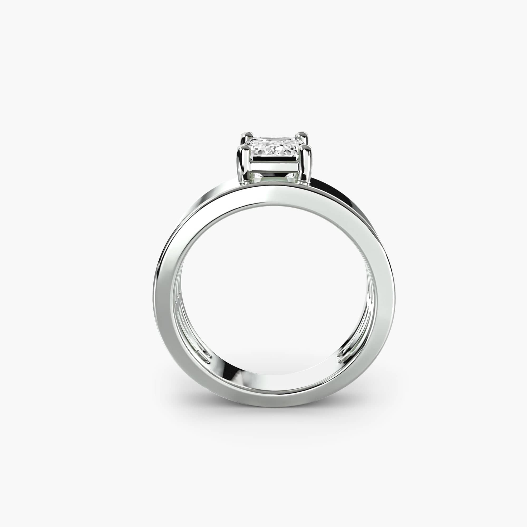 BW James Jewelers setting Wide Band Solitaire 2