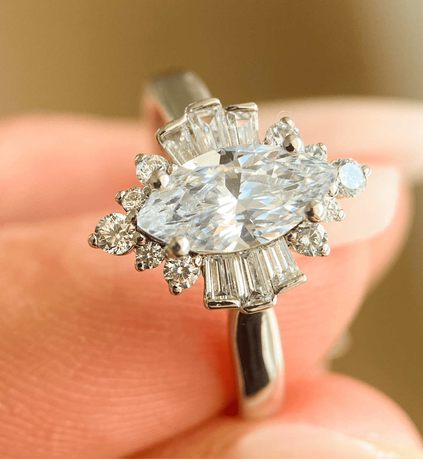 BW James Jewelers Signature Ballerina Halo