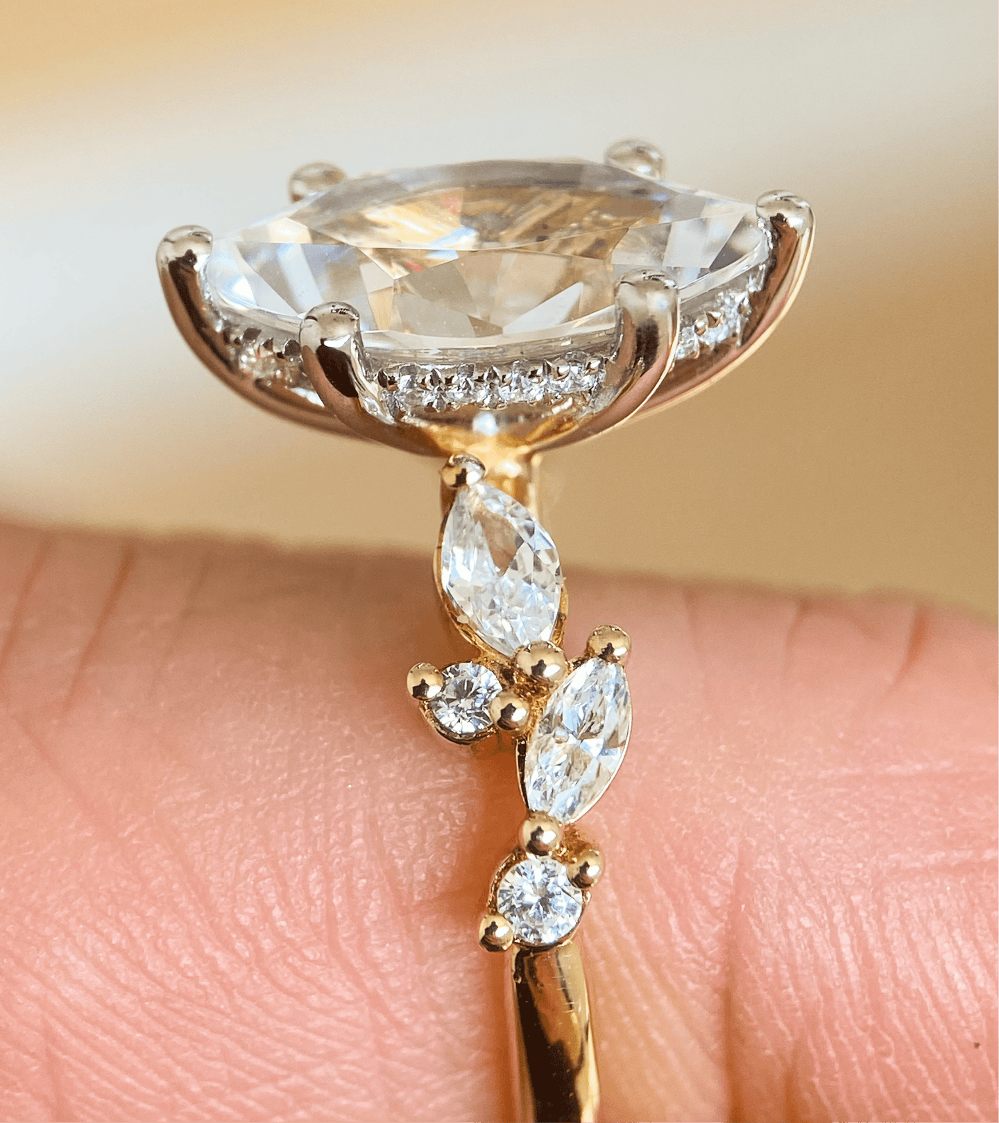 BW James Jewelers Signature Flower Hidden Halo