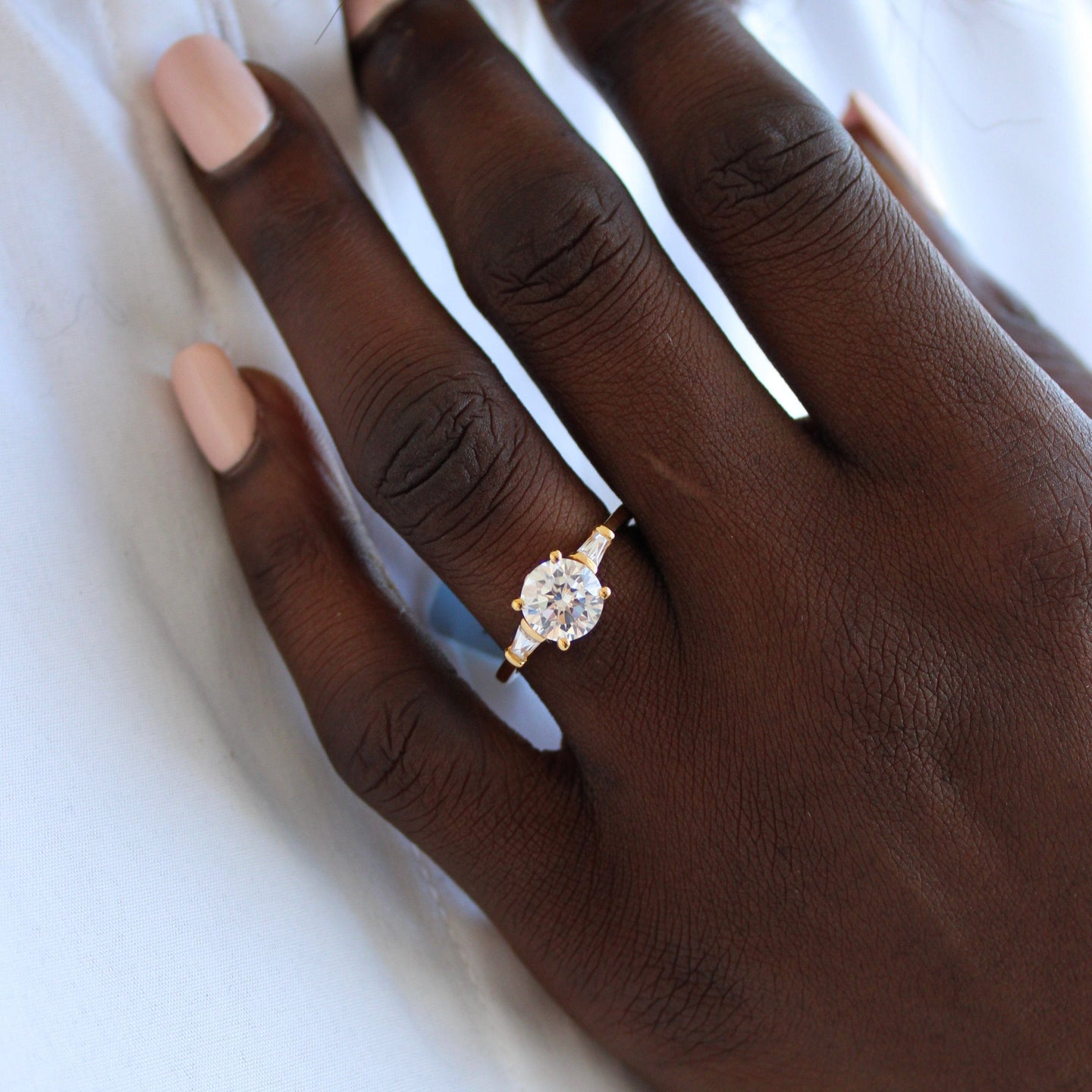 BW James Jewelers Signature Tapered Band with Baquettes