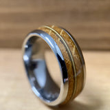 BW James Jewelers “The Guitar Player” Tungsten Ring With Reclaimed Whiskey Barrel And Guitar String
