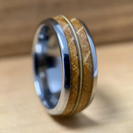 BW James Jewelers “The Guitar Player” Tungsten Ring With Reclaimed Whiskey Barrel And Guitar String