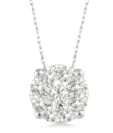 BW James Jewelers White Must See Illusion Necklace (S)