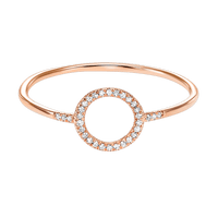 Gemsone Fashion Ring Open Circle Fashion Ring