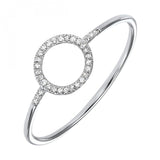 Gemsone Fashion Ring Open Circle Fashion Ring