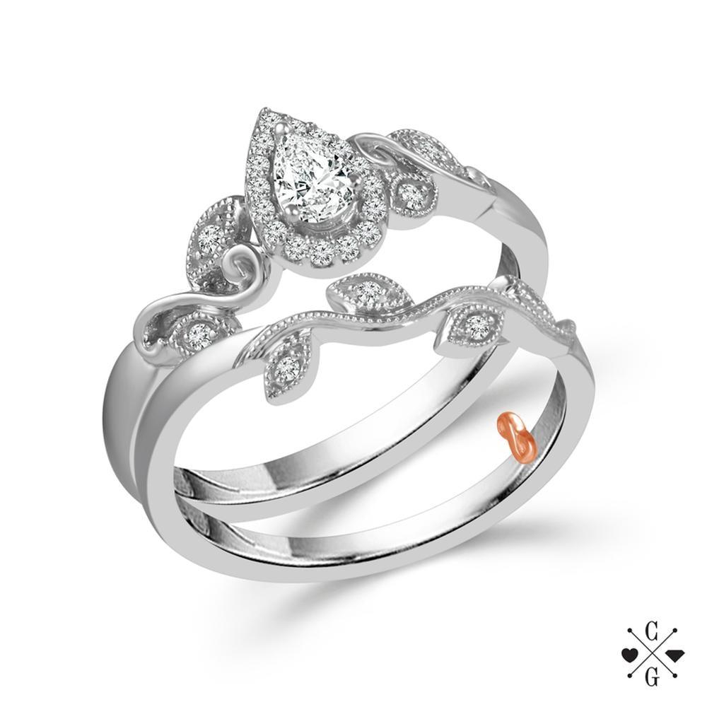 IDD Engagement Ring Forever Day Wedding Set