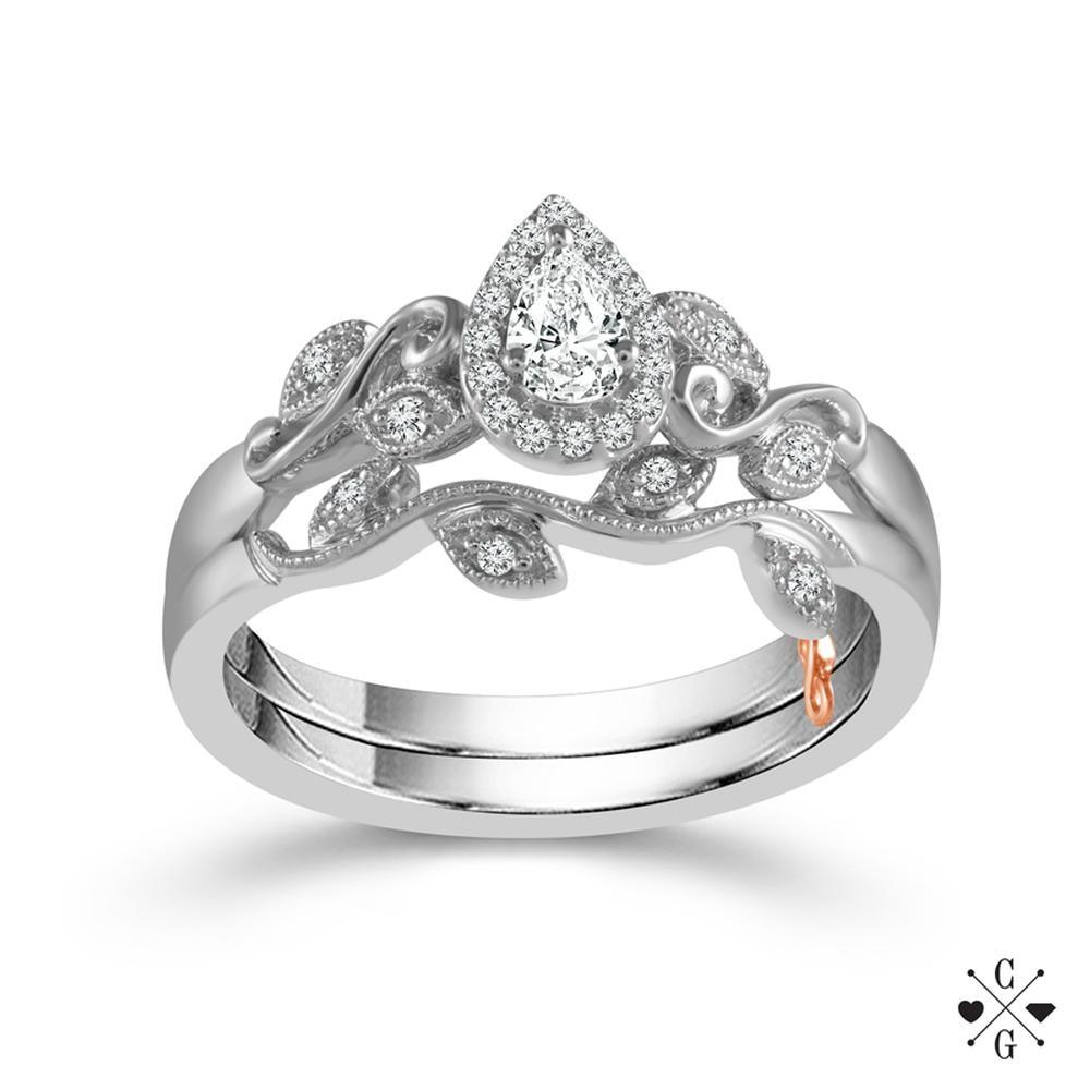 IDD Engagement Ring Forever Day Wedding Set