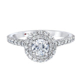 Love Story Engagement Ring Love Story Double Halo Diamond Engagement Ring