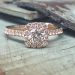 Love Story Engagement Ring Love Story Promise  Halo Diamond Engagement Ring