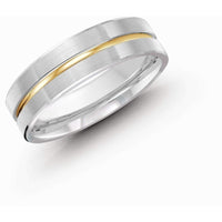 Malo Gold Wedding Bands Two-Tone Gold Wedding Band