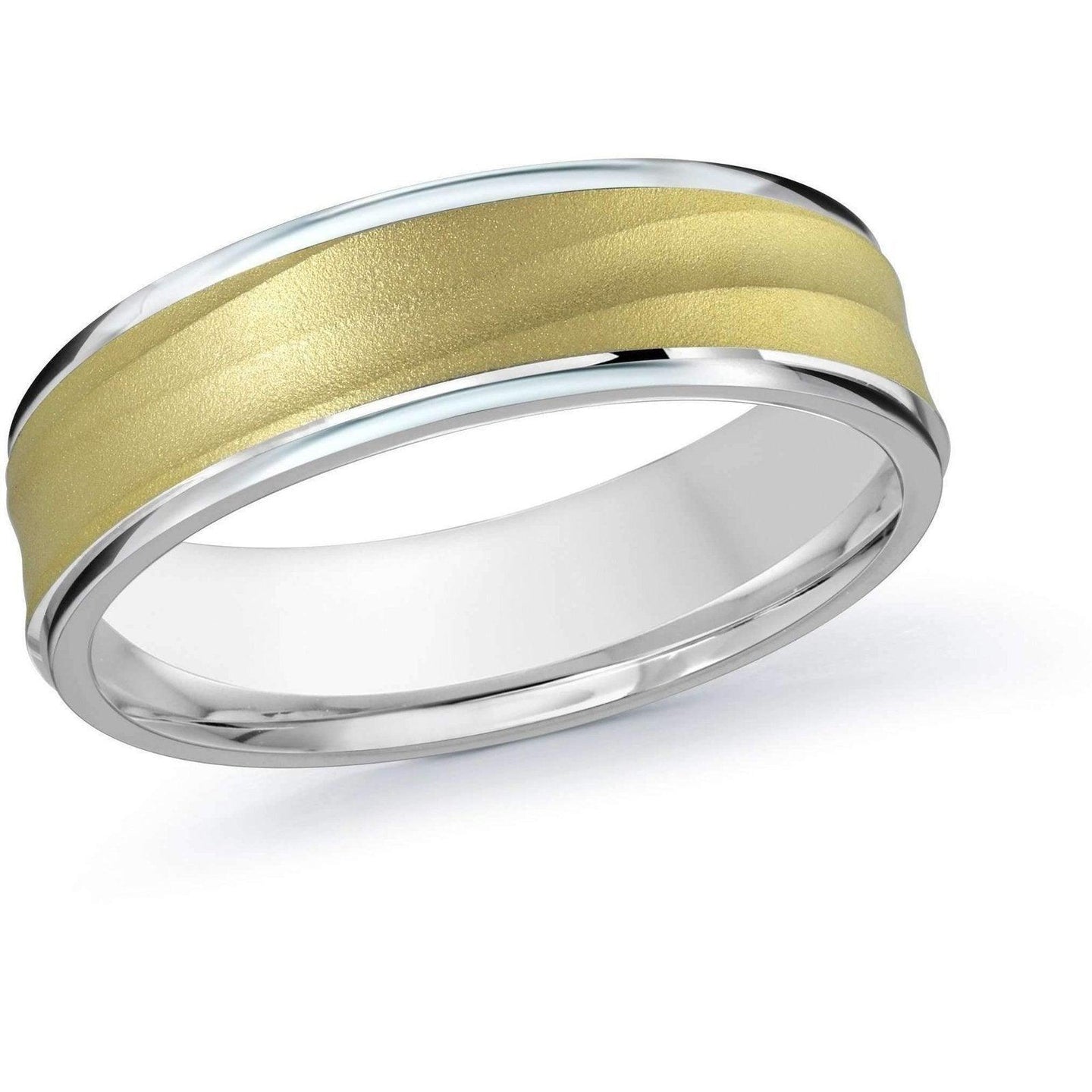 Malo Gold Wedding Bands Two-Tone Gold Wedding Band