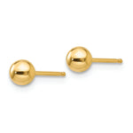 Quality Gold Earrings 14k Polished 4mm Ball Post Earrings
