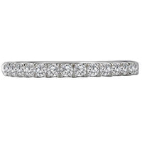 Romance Wedding Band Round 18kt White Gold Matching Diamond Wedding Band