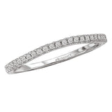 Romance Wedding Band Round 18kt White Gold Matching Diamond Wedding Band