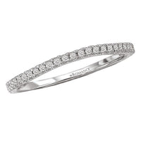 Romance Wedding Band Round 18kt White Gold Matching Diamond Wedding Band