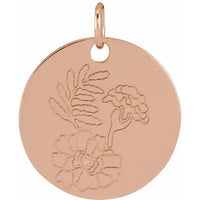 Stuller Necklace Rose Gold / October In Bloom Necklace