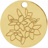 Stuller Necklace Yellow Gold / December In Bloom Necklace