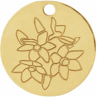 Stuller Necklace Yellow Gold / December In Bloom Necklace