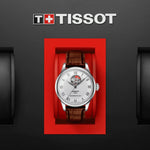Tissot watch Tissot Le Locle Powermatic 80 Open Heart Brown Leather Band Watch