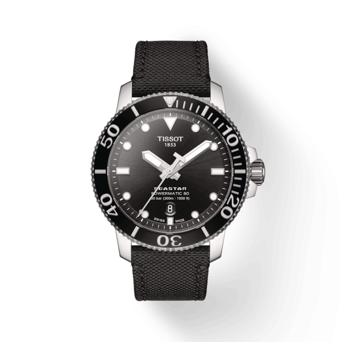 Tissot watches Tissot Seastar 1000 Powermatic 80 Swiss-Made Watch Black Nato Strap