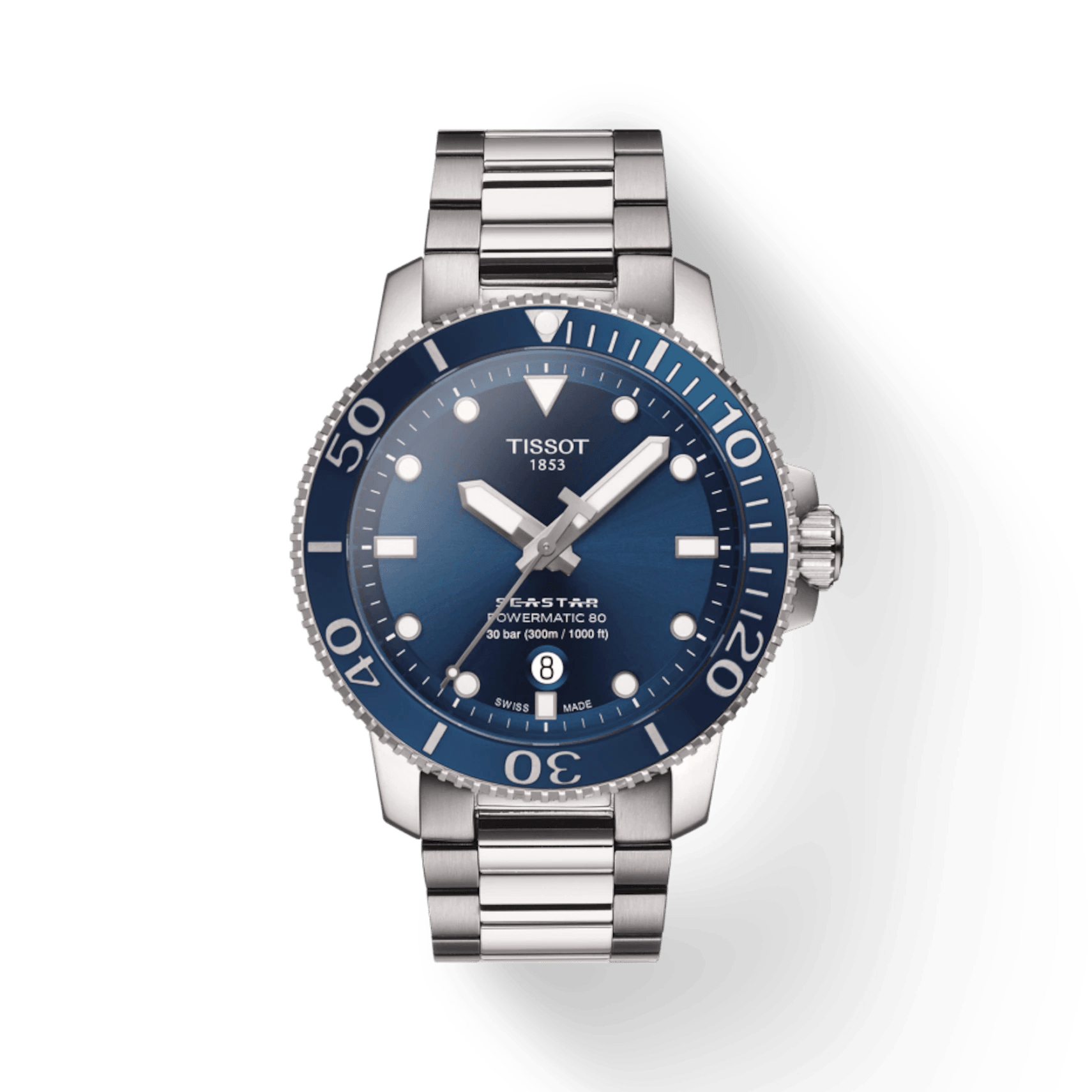 Tissot watches Tissot Seastar 1000 Powermatic 80 Swiss Made Watch Navy Blue