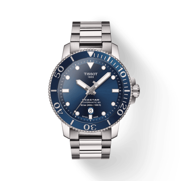 Tissot Seastar 1000 Powermatic 80 Swiss Made Watch Navy Blue