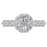 Halo Semi-Mount Diamond Ring Engagement Rings BW JAMES 
