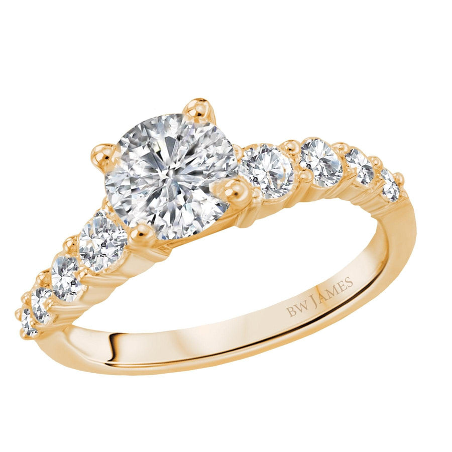 Classic Semi-Mount Diamond Ring Engagement Rings BW JAMES 