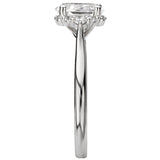 "The Elle" Classic Oval Shape Semi-Mount Diamond Ring Engagement Rings BW JAMES 