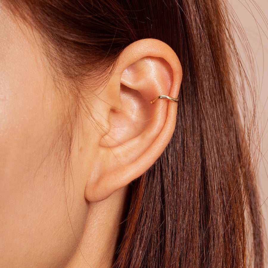 CORA | Single Curvy Ear Cuff Ear Cuffs AURELIE GI 