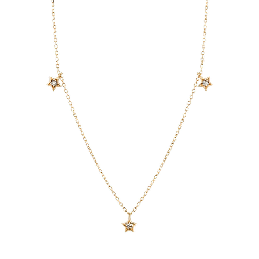 LYRA | Triple Diamond Star Necklace Necklaces AURELIE GI 
