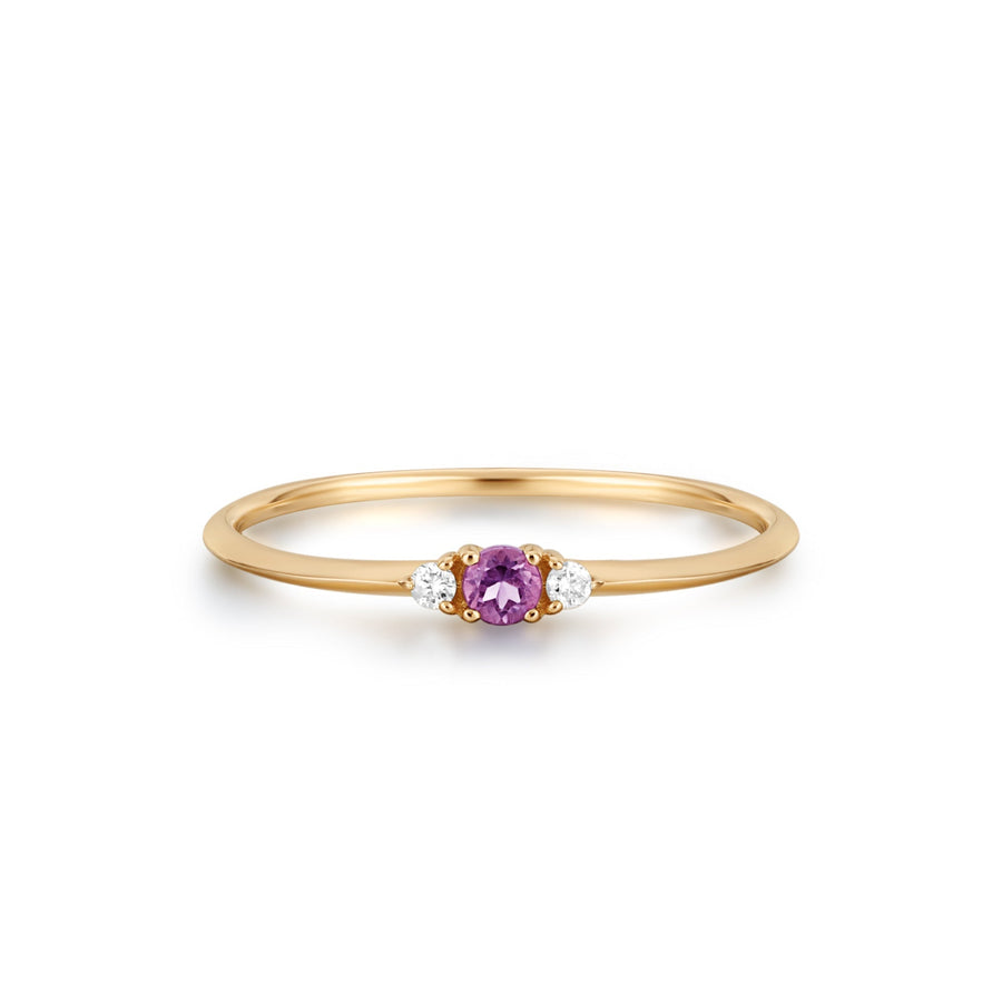 EVIE | Amethyst and Diamond Ring Rings AURELIE GI 