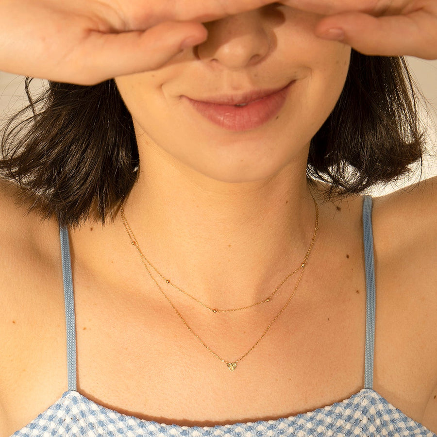 SKYE | Diamond Cut Bead Necklace Necklaces AURELIE GI 