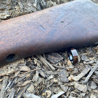 BW James Jewelers ALT Wedding Band "The Thompson" 100% USA Made Black Ceramic Ring With Wood From A Thompson M1A1 Firearm